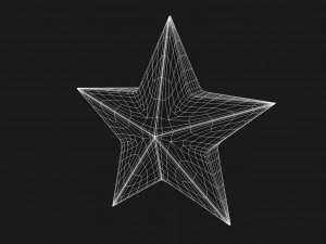 christmas star model 3D Model