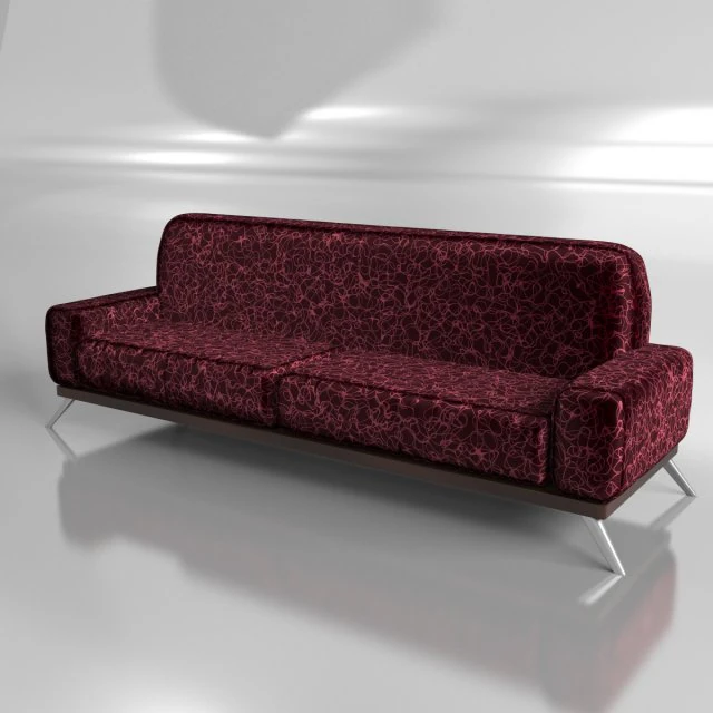 canape modern silk model 3D Model .c4d .max .obj .3ds .fbx .stl .blend 