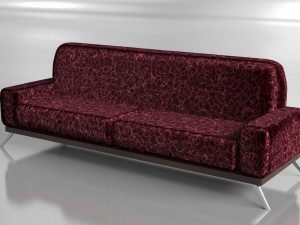 canape modern silk model Modèle 3D