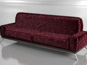 canape modern silk model 3D Model