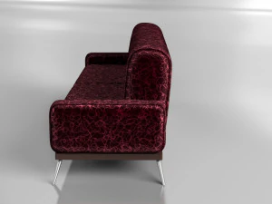 canape modern silk model 3D Model