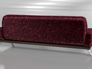 canape modern silk model 3D Model