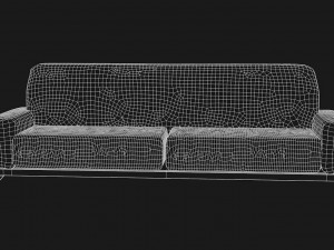 canape modern silk model Modèle 3D