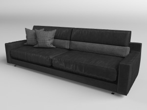 sofa modern model realistic 3D मॉडल