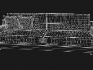 sofa modern model realistic 3D Model