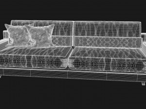 sofa modern model realistic 3D Model