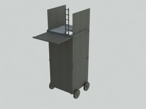 siege tower 85 m low poly Modèle 3D