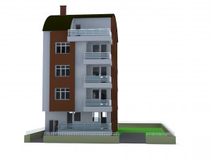 architectural project five-story tonoz roof 3D मॉडल