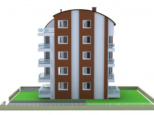 architectural project five-story tonoz roof 3D मॉडल