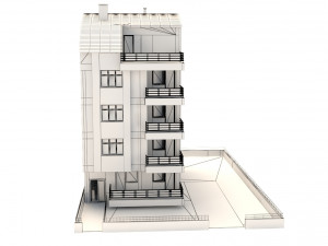 architectural project five-story tonoz roof 3D मॉडल