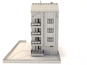 architectural project five-story tonoz roof 3D मॉडल