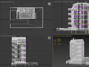 architectural project five-story tonoz roof 3D मॉडल