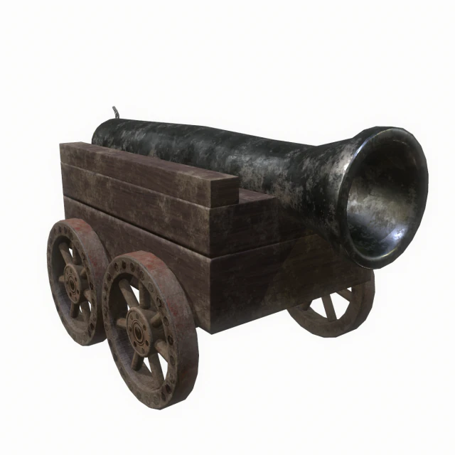 cannon car level 1 3D Model .c4d .max .obj .3ds .fbx .stl .blend