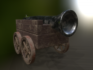 cannon car level 1 Modelo 3D