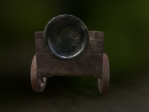 cannon car level 1 Modelo 3D