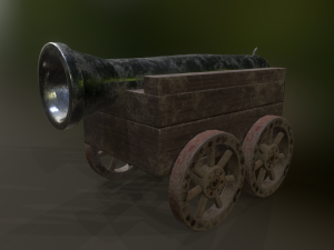 cannon car level 1 Modelo 3D