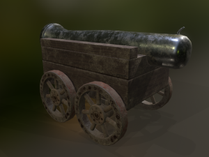 cannon car level 1 Modelo 3D
