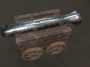 cannon car level 1 Modelo 3D