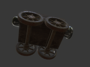 cannon car level 1 Modelo 3D