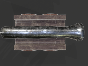 cannon car level 1 Modelo 3D