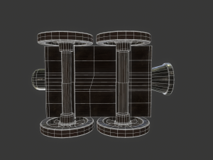 cannon car level 1 Modelo 3D