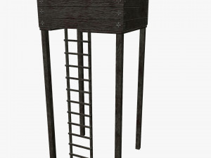archer tower level 1 pbr low poly 3D 模型