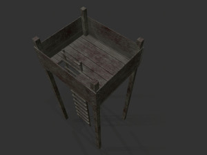 archer tower level 1 pbr low poly Model 3D