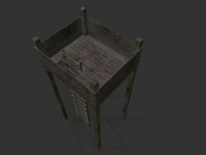 archer tower level 1 pbr low poly 3D Model