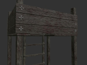 archer tower level 1 pbr low poly Model 3D