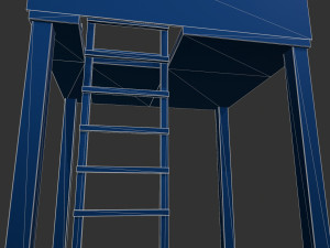 archer tower level 1 pbr low poly Model 3D