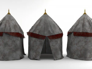 mini army tent 3D Model
