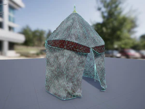 mini army tent 3D Model