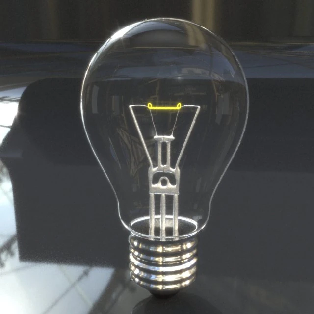 bulb realistic model 3D Model .c4d .max .obj .3ds .fbx .stl .blend 