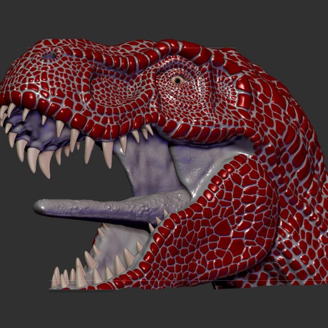 zhuchengtyrannus magnus- descendant of trex sculpt Modelo 3D .c4d .max .obj .3ds .fbx .stl .blend 
