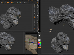 zhuchengtyrannus magnus- descendant of trex sculpt Modelo 3D