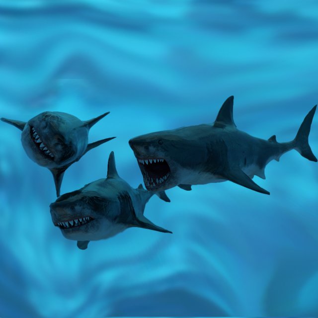 check out my new a great white shatk sculpt 3D Модель .c4d .max .obj .3ds .fbx .stl .blend 
