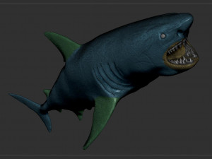 check out my new a great white shatk sculpt 3D Модель
