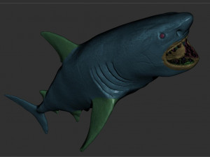 check out my new a great white shatk sculpt 3D Модель