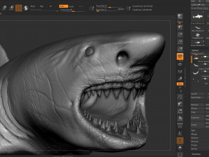 check out my new a great white shatk sculpt 3D Модель