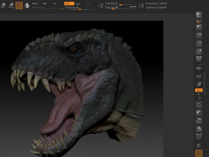 v rex head sculpt project 3D Model