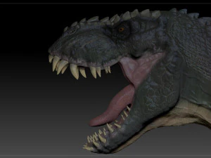 v rex head sculpt project 3D Model