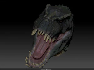 v rex head sculpt project 3D Model
