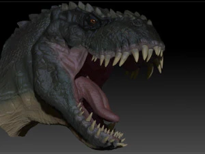 v rex head sculpt project 3D Model