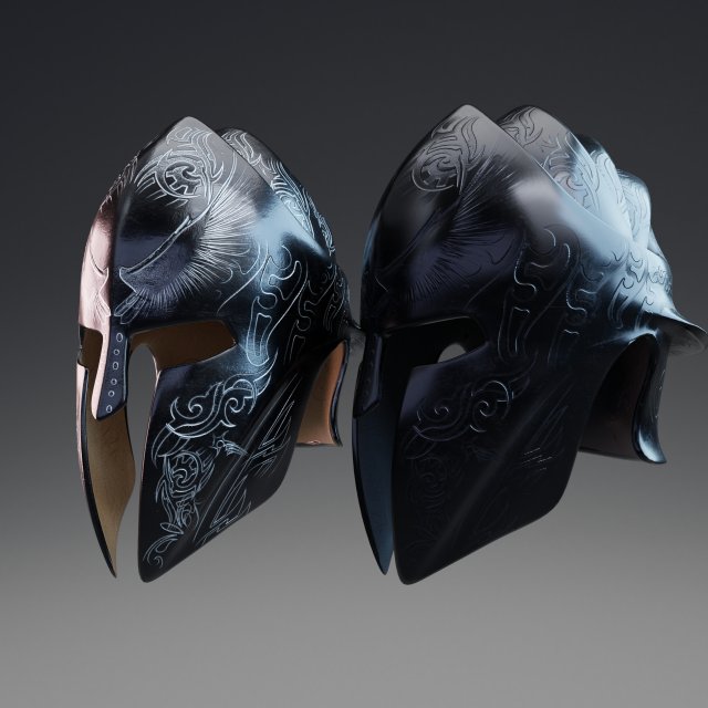 elite guardian helmet elite guardian helmet pbr low poly 3D 模型 .c4d .max .obj .3ds .fbx .stl .blend 
