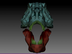 tarbosaurus skull sculpt project Modelo 3D