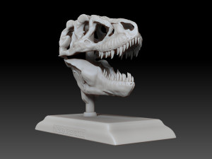 tarbosaurus skull 3d printable model 3D-printmodel