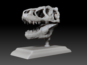 tarbosaurus skull 3d printable model 3D-printmodel