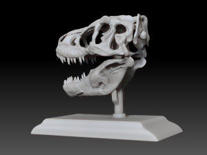 tarbosaurus skull 3d printable model 3D-printmodel