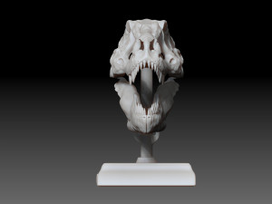 tarbosaurus skull 3d printable model 3D-printmodel