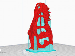 tarbosaurus skull 3d printable model 3D-printmodel